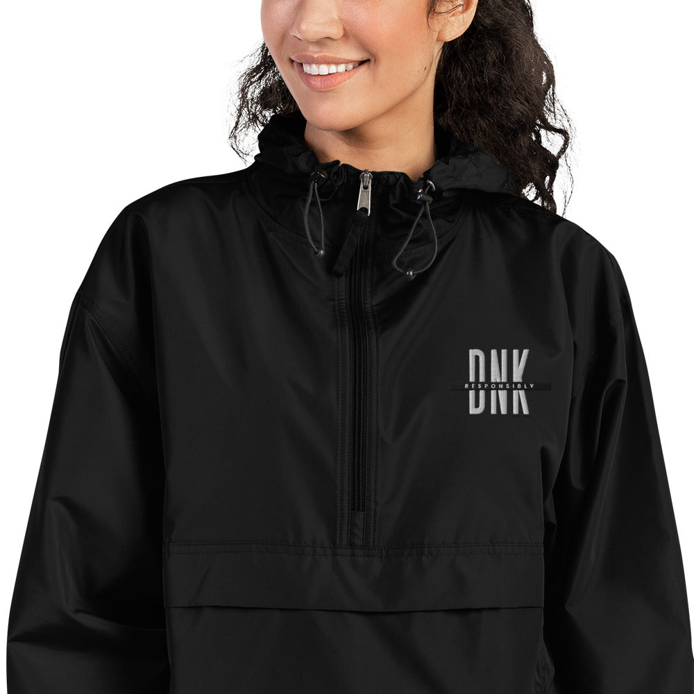 champion dink responsibly pickleball jacket black