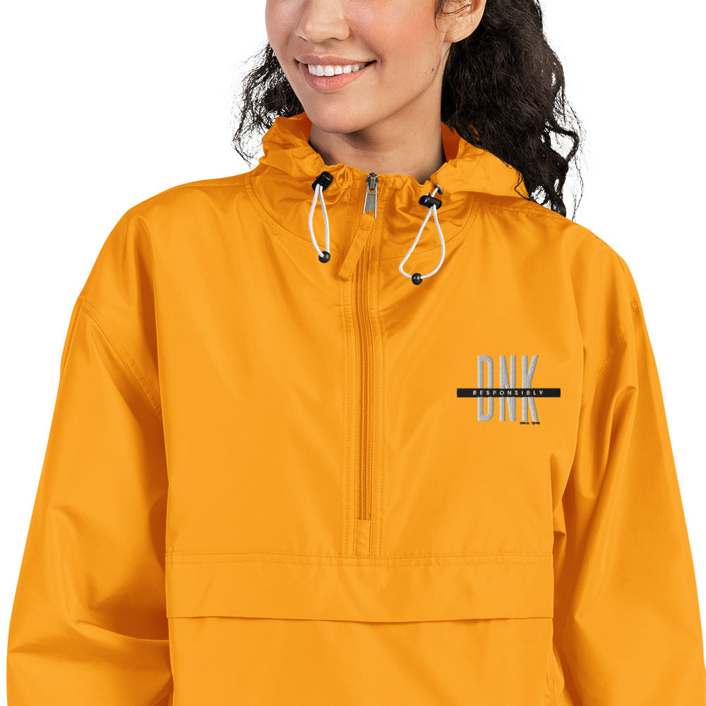 champion dink responsibly pickleball jacket orange