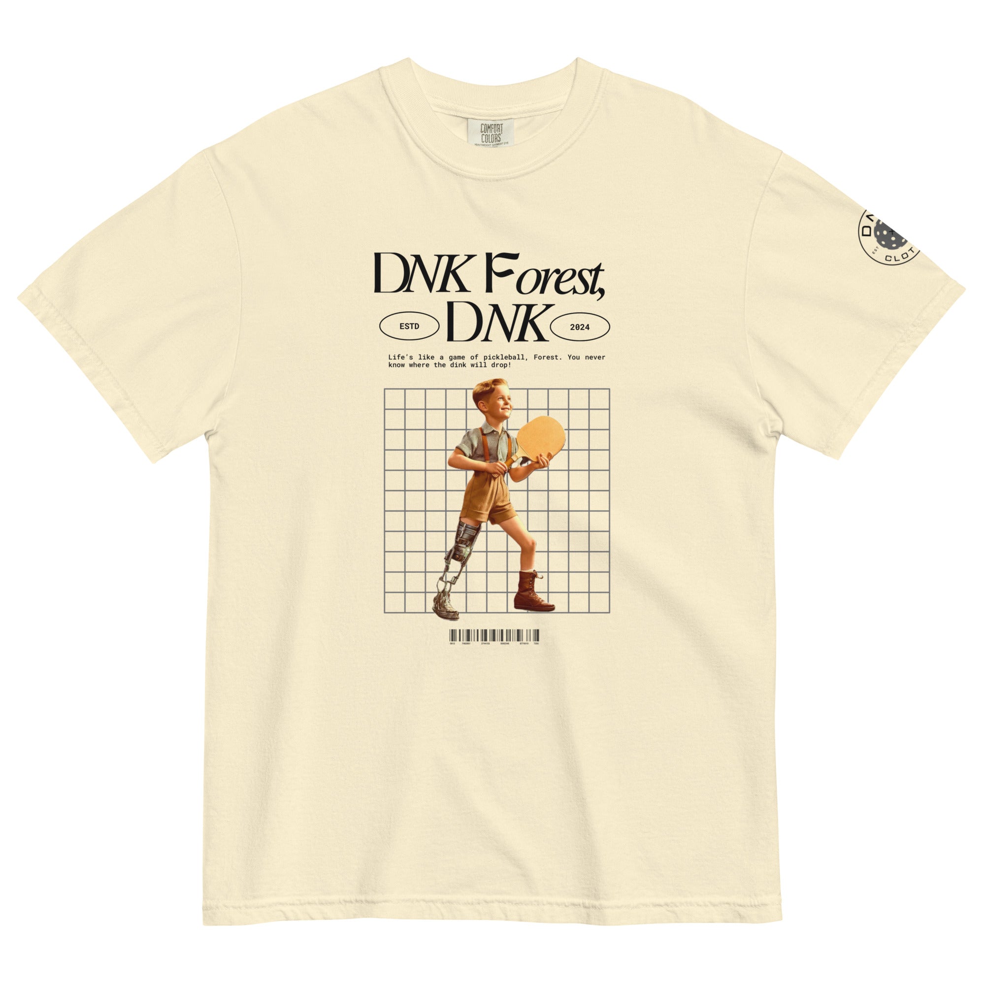 ivory dnk forest dink funny pickleball t shirt