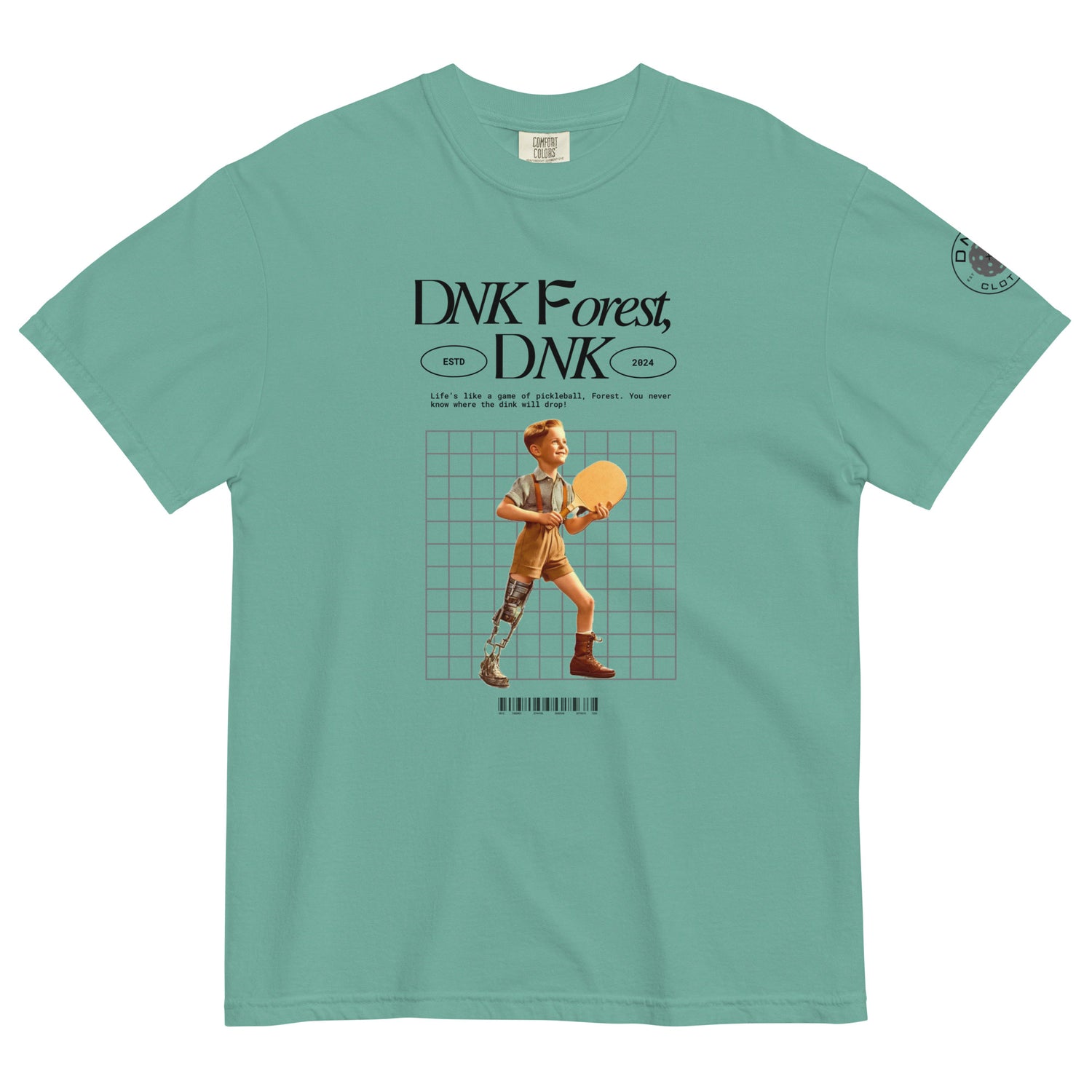 green dnk forest dink funny pickleball t shirt