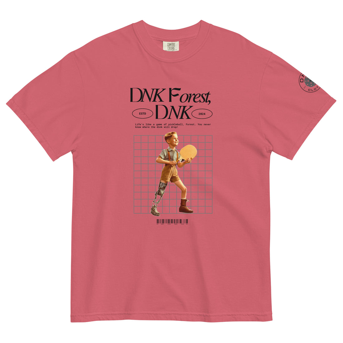 red dnk forest dink funny pickleball t shirt